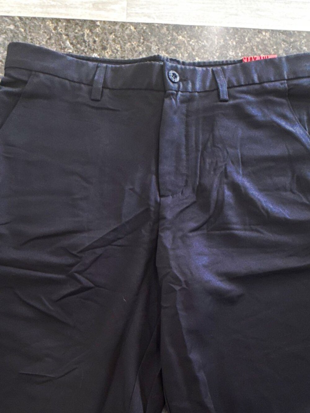 FILA Sport Golf Men's Regular Fit Black Solid Shorts 36 Belt Loops